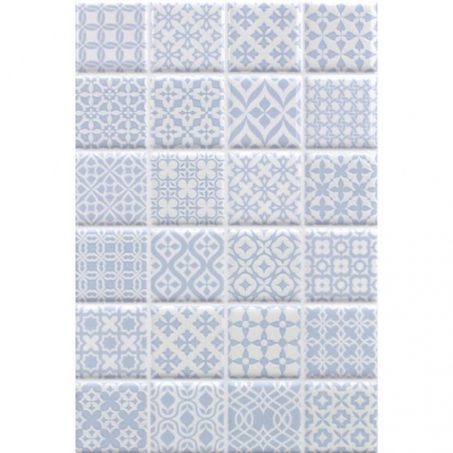 COTTO 8X12 อารายา กราฟฟิค-ฟ้า (16P) A.