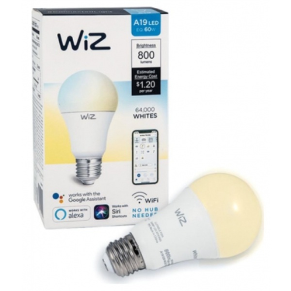 PHILIPS WiZ หลอดไฟแอลอีดี Wi-Fi TunableWhite 9W A60 927-65 12/1CT