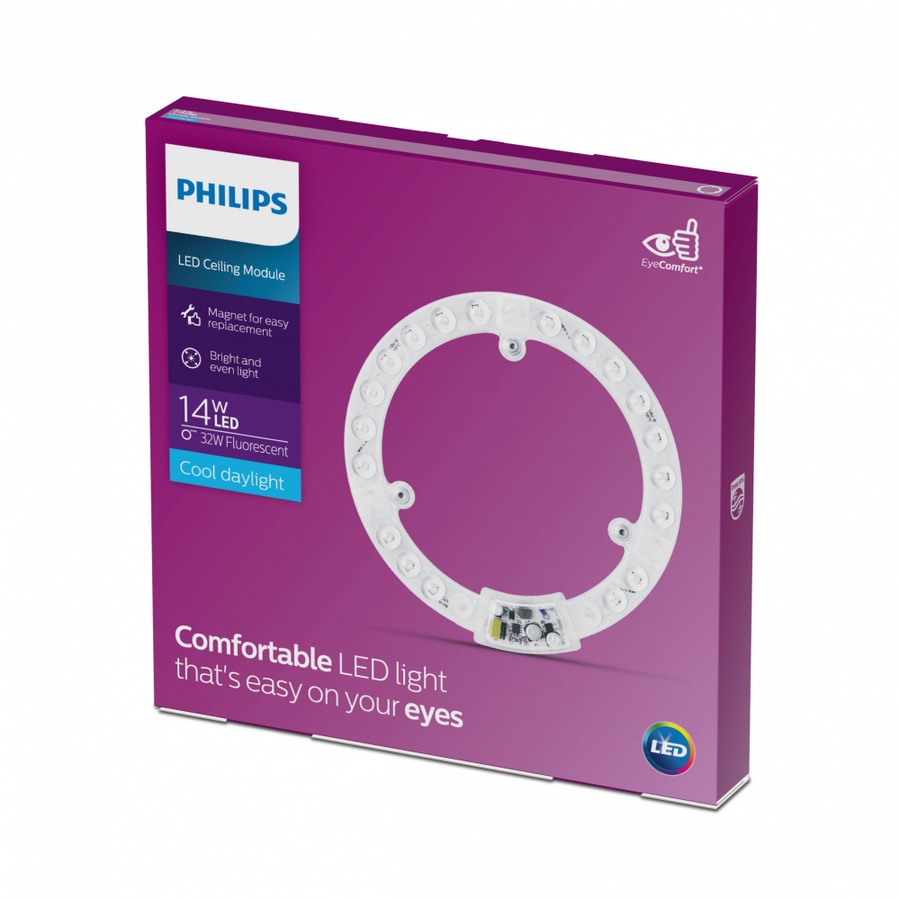 PHILIPS ไส้โคมไฟเพดานแอลอีดี LED Circular MOD 14W 865 APR สีขาว
