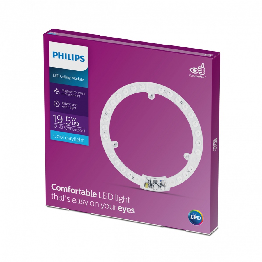 PHILIPS ไส้โคมไฟเพดานแอลอีดี LED Circular MOD 19.5W 865 APR สีขาว
