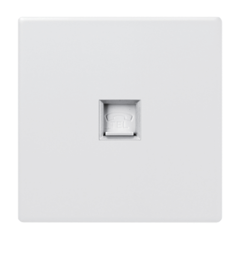 Gentec เต้ารับโทรศัพท์ รุ่น 86W-11สีขาว