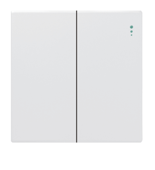 Gentec สวิตซ์ 1 ทาง 2 ช่อง 86W-03 สีขาว ขาว