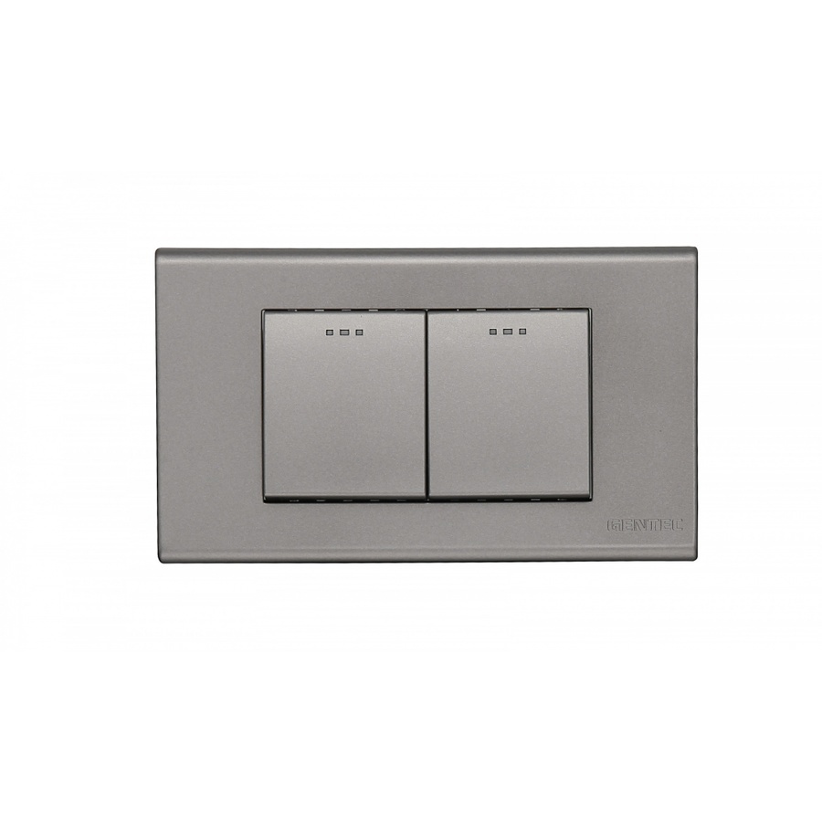 Gentec สวิตซ์ทางเดียว 2 ช่อง 120G-05