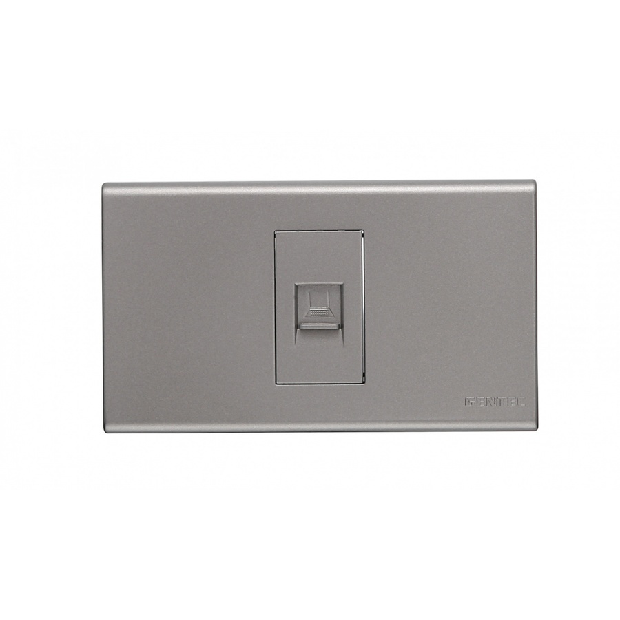 Gentec ชุดเต้ารับคอมพิวเตอร์ รุ่น 120G-19 สีเทาดำ