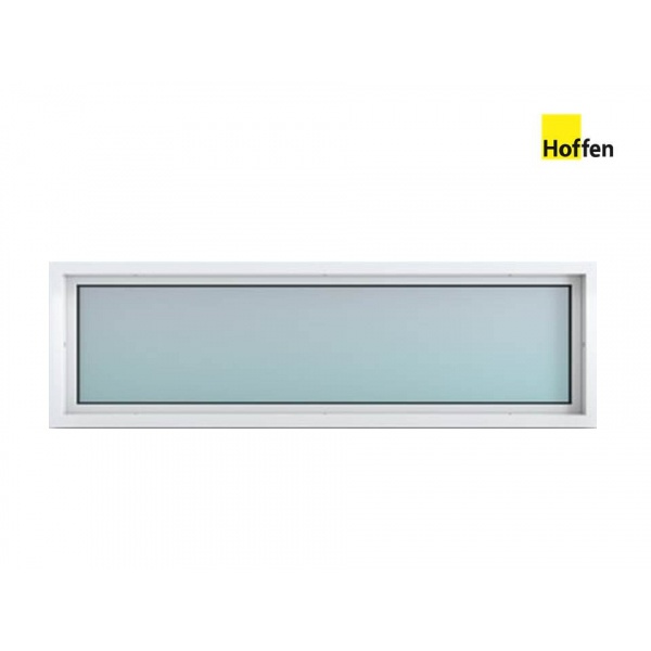 Hoffen หน้าต่างไวนิลช่องแสง UPVC ขนาด 150 X 40 cm. - สีขาว