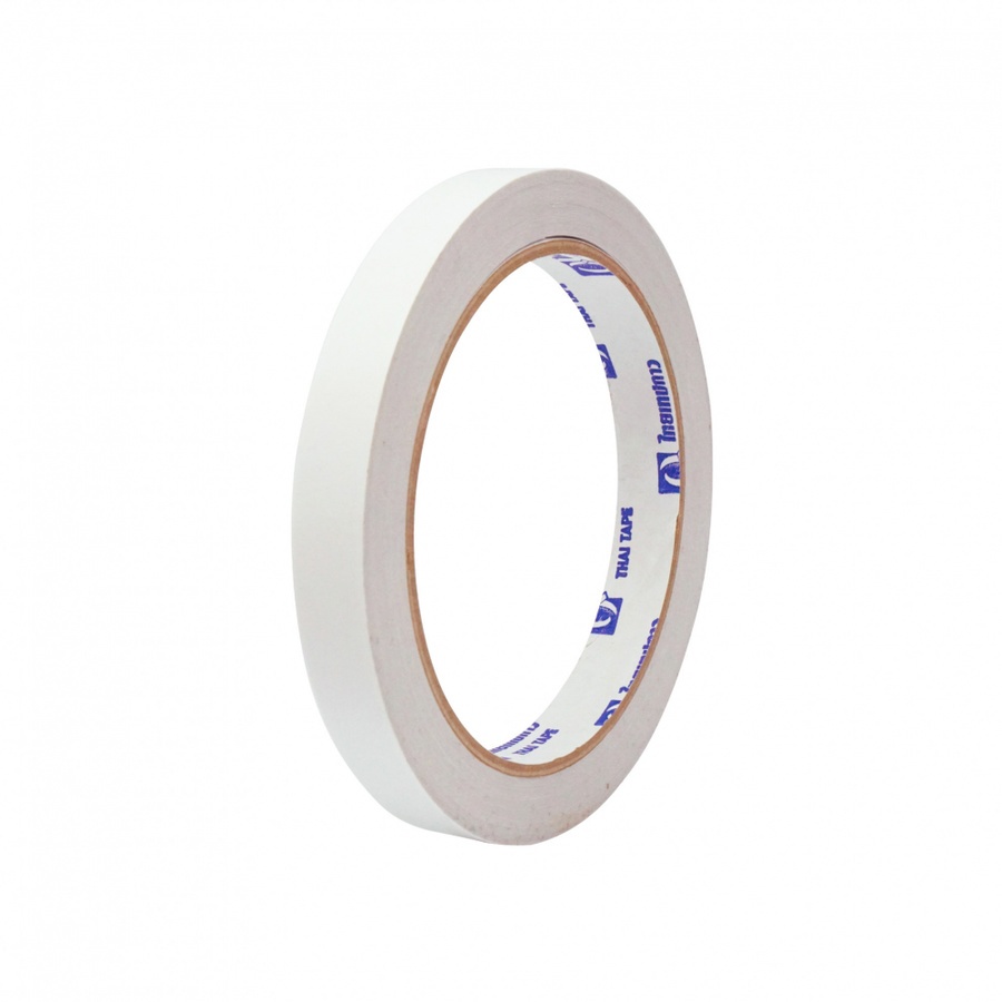 THAI TAPE เทปกาว 2 หน้า (บางกาวน้ำมัน) ขนาด 18mm x 10Y