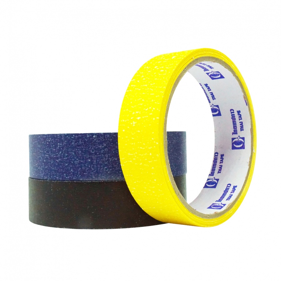 THAI TAPE เทปกระดาษกาวย่นสี ขนาด 24mm x 15Y (คละสี)