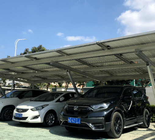 คลีนเนอร์จี้ หลังคาที่จอดรถ Solar cell สำหรับ 2 คัน