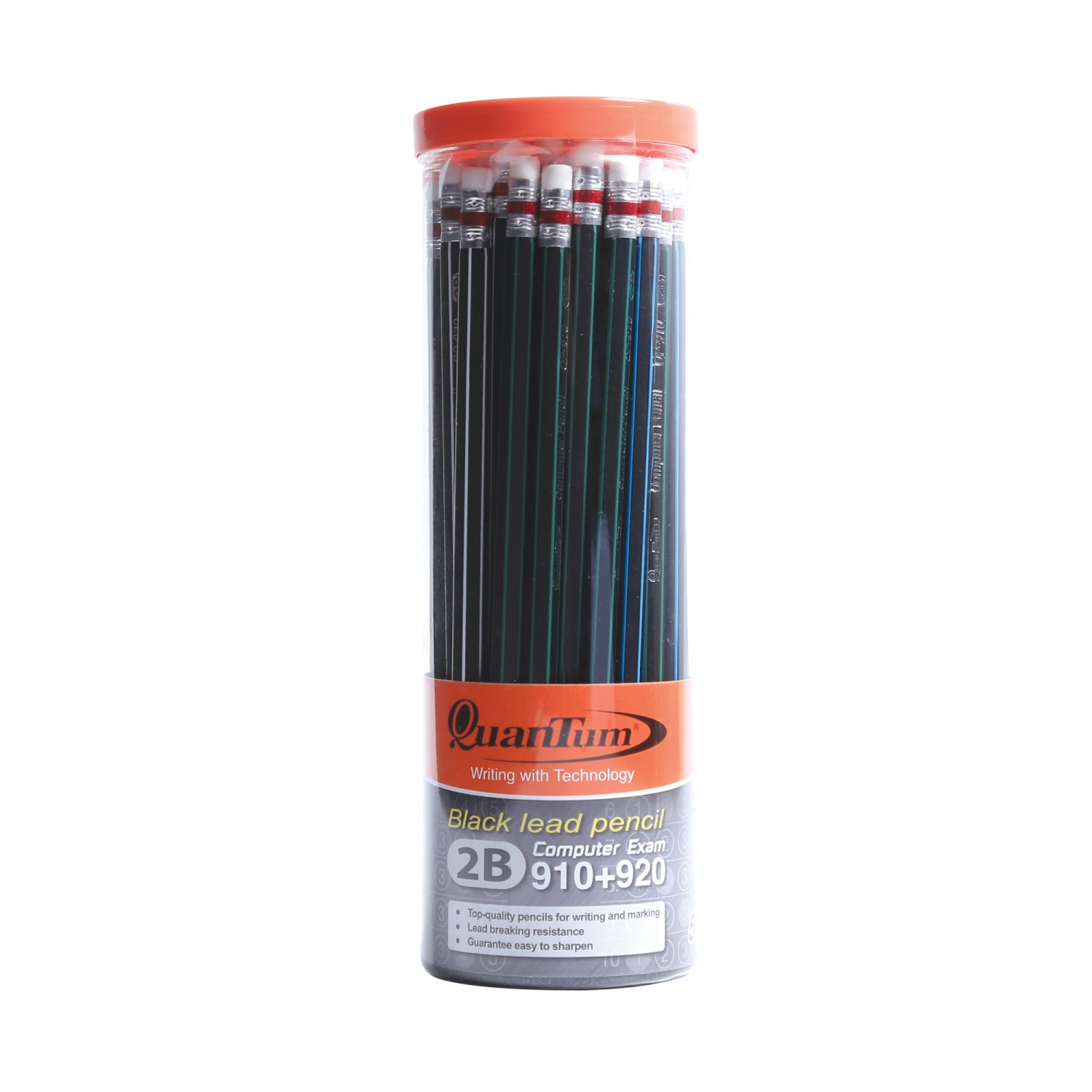 Quantum ดินสอไม้ 2B รุ่น QP910+920 (50แท่ง/กระบอก)