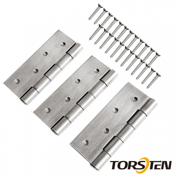 TORSTEN บานพับสแตนเลส 4 x3 x1.5มม (ลูกปืน2BB) แพ็ค 3ชิ้น รุ่น HSS4.3.15-GBX3