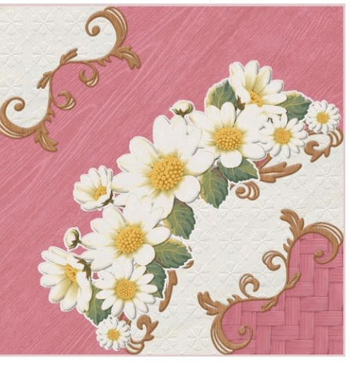 Sosuco 12X12 มงกุฏดอกไม้-ชมพู (11P) A. สีชมพู