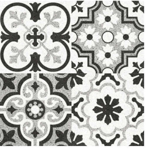 Sosuco 60x60 ตะวันฉาย ดำ (4P) A. Floor Tiles