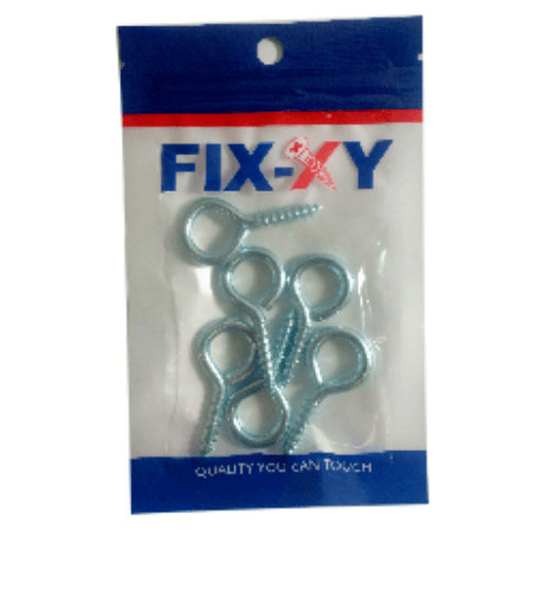 ตะขอห่วงกลม เบอร์12 รุ่น EK-009-S (6ชิ้น/แพ็ค) FIX-XY