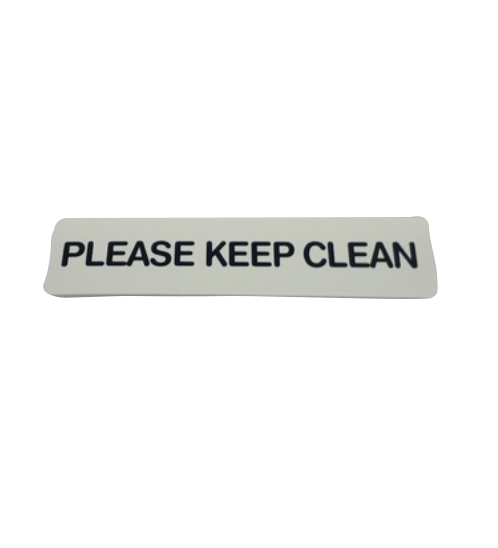 ป้ายPP (PLEASE KEEP CLEAN) SGB1103-18 ขนาด 16x4 ซม.