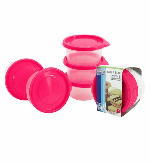 SUPER LOCK กล่องเชฟบ็อค 300 ml. (5ชิ้น/แพ็ค) 6061 คละสี