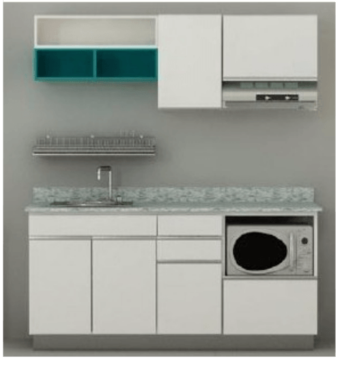 ชุดคอมแพคสีขาว 1.84ม. Design2 ZER-C-FT-0B184-WH KITZCHO