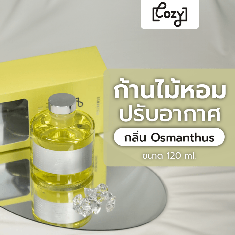 COZY ก้านไม้หอมปรับอากาศ กลิ่น Osmanthus ขนาด 120 ml.