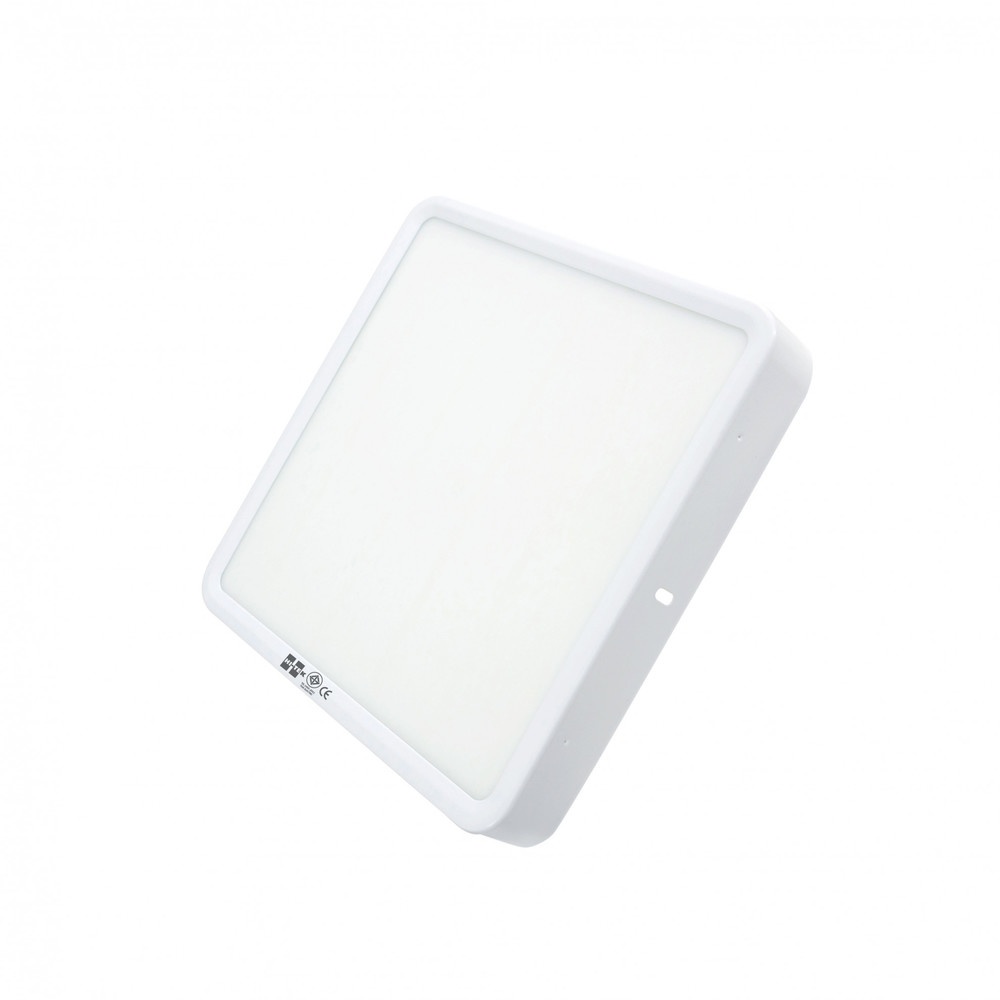 HI-TEK โคมดาวน์ไลท์ LED แบบติดลอยหน้าเหลี่ยม 6นิ้ว 12W รุ่น ECO SERIES แสงวอร์มไวท์
