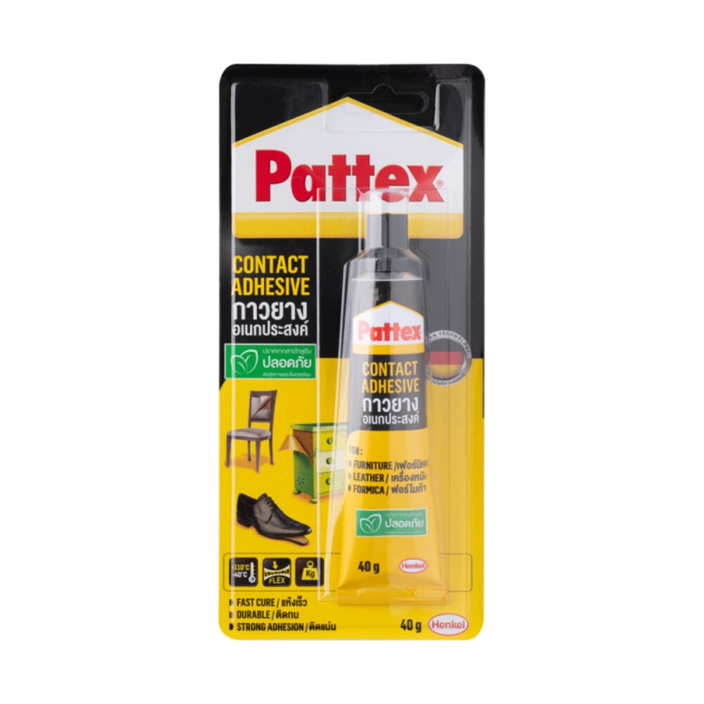 Pattex กาวยางแพทเท็คส์(ไม่มีเทลูอีน) 40 g.