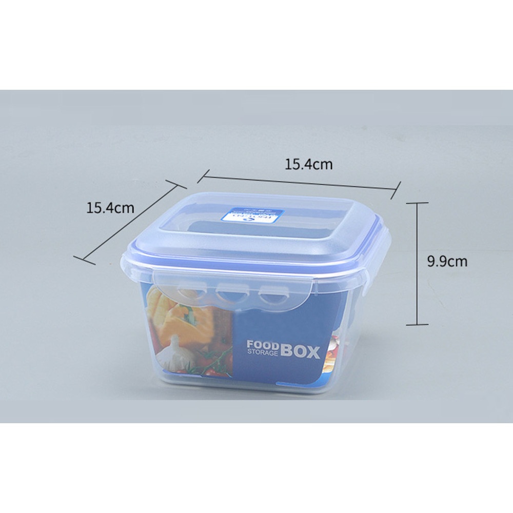 GOME กล่องถนอมอาหาร 1200 ML. 15.4x15.4x9.9 ซม. EL012 สีน้ำเงิน