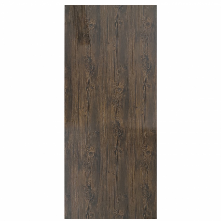 Wellingtan ประตูยูพีวีซี บานทึบ (เงา) ขนาด 80x200ซม. UPVC-SD01 BROWN FIR