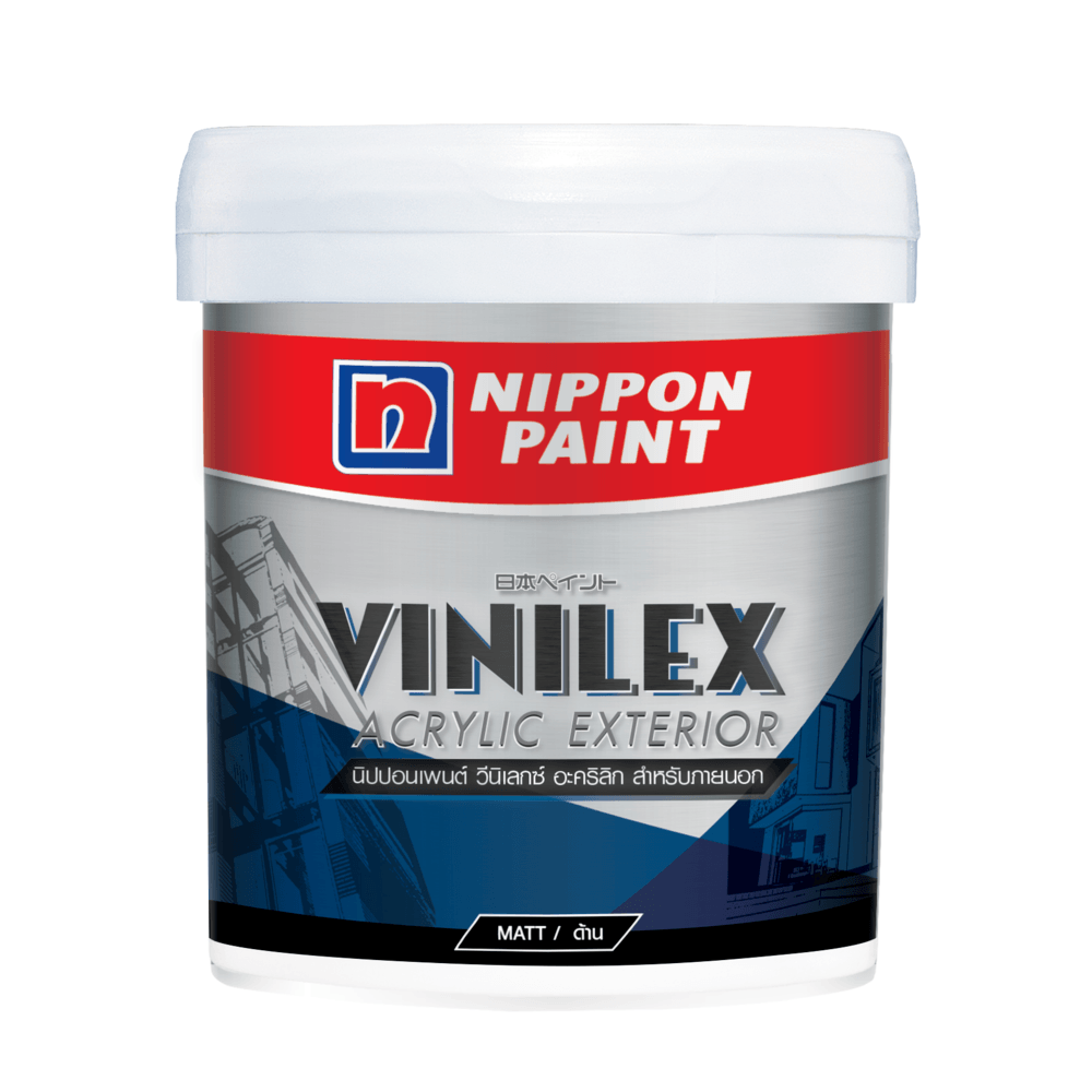 NIPPON สีน้ำอะคริลิกภายนอก วีนิเลกซ์ อะครีลิค ฟิล์มด้าน เบส A 2.5 กล.