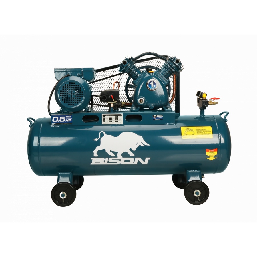 BISON ปั๊มลมสายพาน 2.0 HP ขนาด 64ลิตร รุ่น LAV-0.17/10-64L (1500วัตต์)