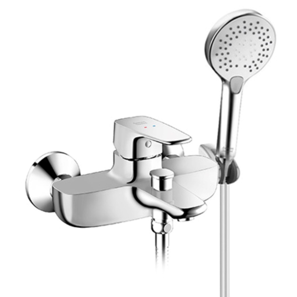 American Standard ก๊อกผสมยืนอาบทองเหลืองแบบติดผนังพร้อมฝักบัว รุ่น ซิกเนเจอร์ A-1711-200