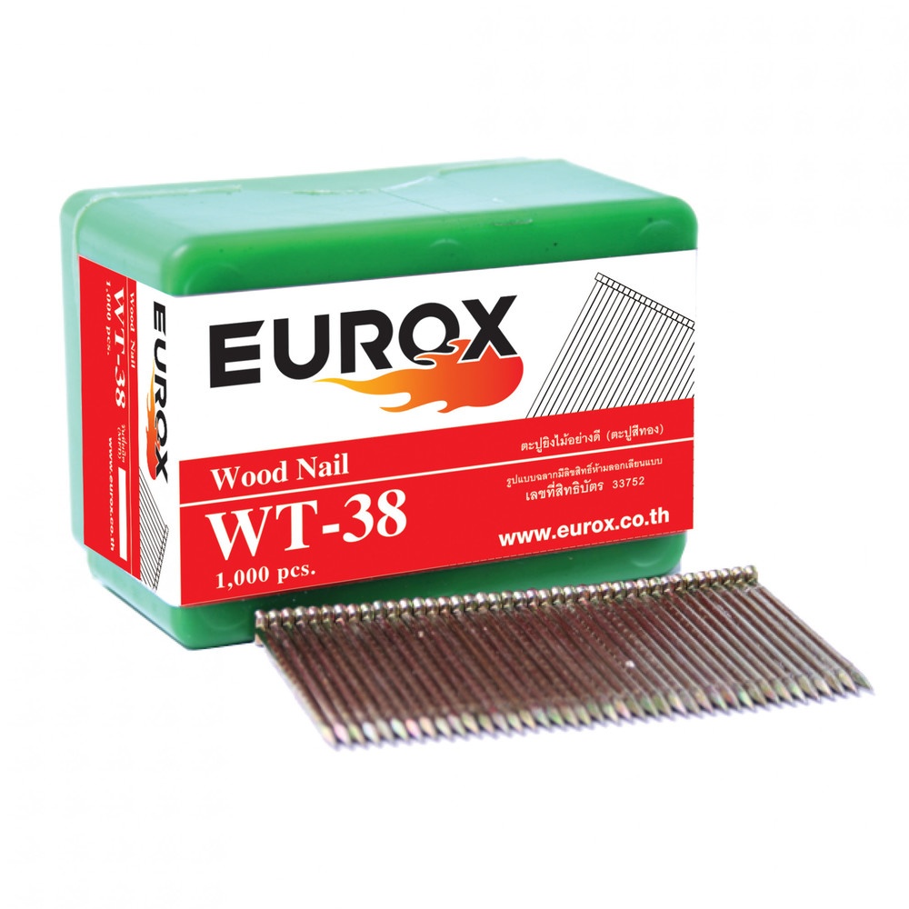 EUROX ตะปูปืนลมขาเดี่ยวยิงไม้เนื้อแข็ง 38 mm. รุ่นWT-38