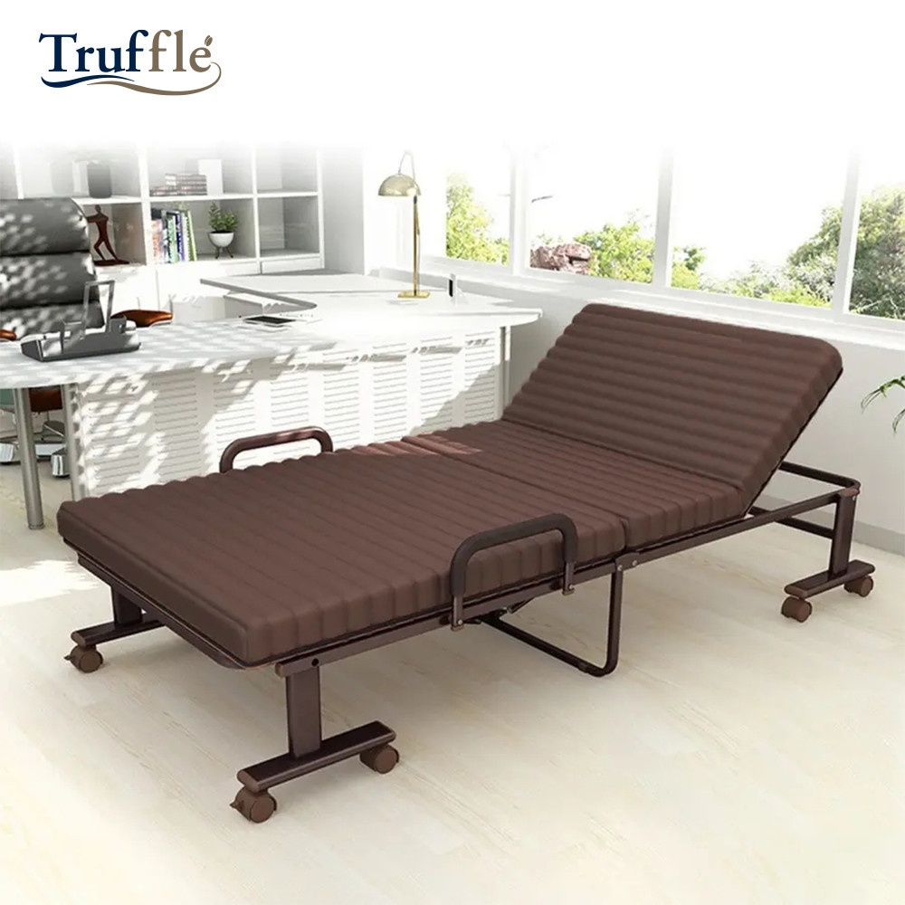 TRUFLE เตียงพับ รุ่น WAVE-02  ขนาด 90X190X30ซม.สีน้ำตาล