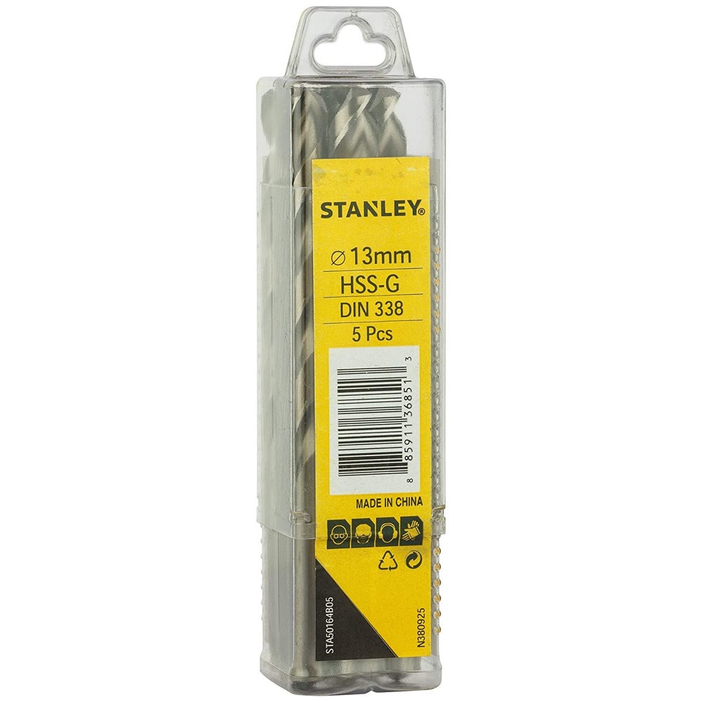 STANLEY ดอกเจาะเหล็ก HSS 13มม.(5pcs.) รุ่น STA50164B05
