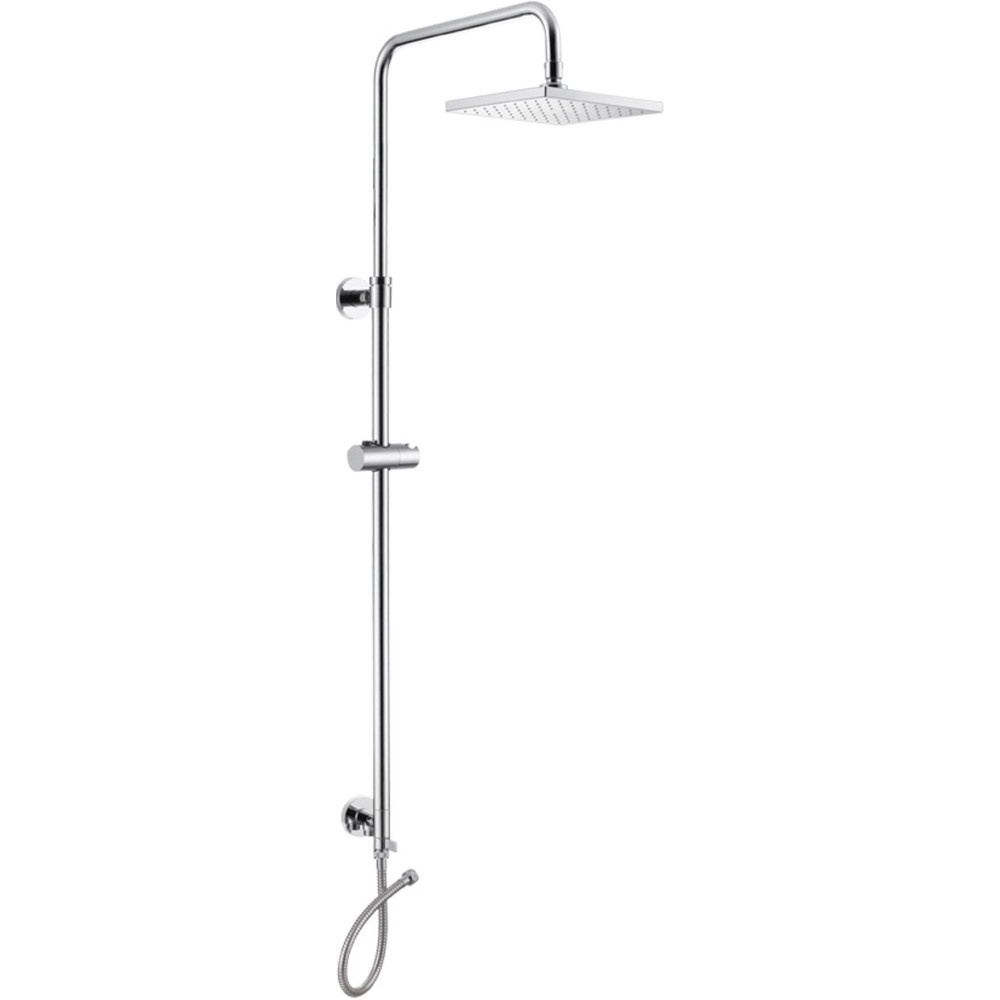 Kohler ชุดฝักบัวก้านแข็งแบบทำมุม 90 องศาพร้อมหัวฝักบัวก้านแข็งแบบทรงสีเหลียม รุ่น K-76635T-CP