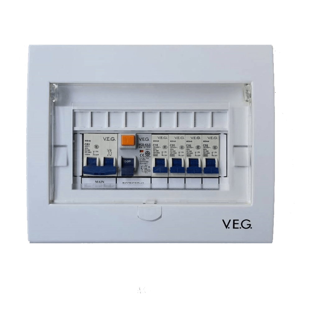 V.E.G ตู้คอนซูเมอร์ 4ช่อง 63A กันดูด