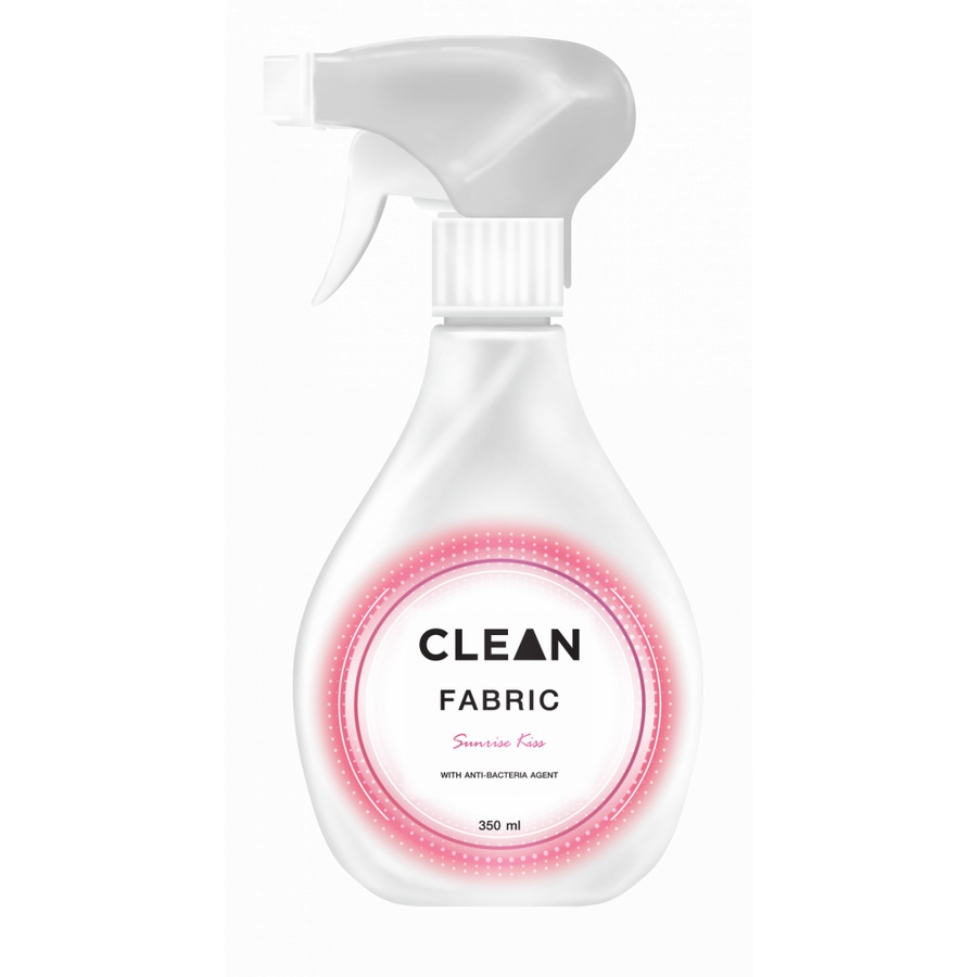 JBP CLEAN FABRIC SPRAY สเปรย์กำจัดกลิ่นไม่พึ่งประสงค์ ขนาด350ml กลิ่น Sunrise Kiss (ชมพู)