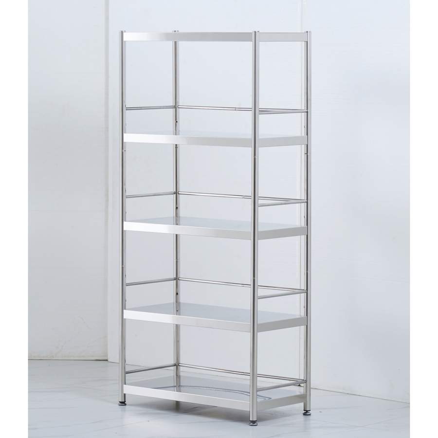 SANE ชั้นวางของอเนกประสงค์สเตนเลส 5 ชั้น ขนาด 40x80x170ซม. FORTUNA