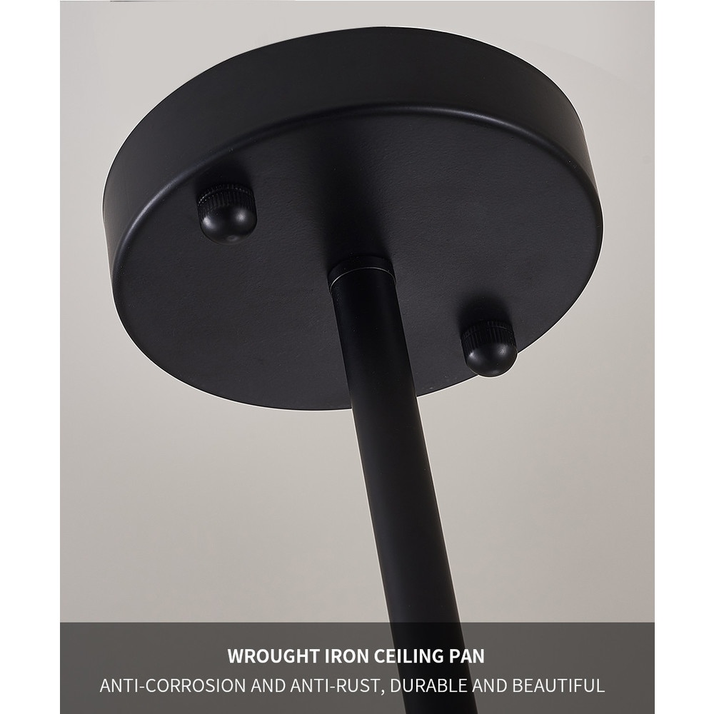 EILON ชุดโคมไฟแขวนเพดาน LED 36W สีดำ รุ่น ETYD-BCMD6638/6 |GlobalHouse