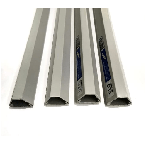 VEG รางร้อยสายโทรศัพท์ (พร้อมเทปกาว) ขนาด 2x100x100ซม. A-ECT-03-1MGT สีเทา