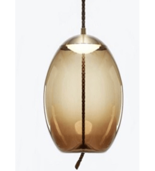 EILON โคมไฟแขวนกระจกลอฟท์ รุ่น ZS-043 สีชา