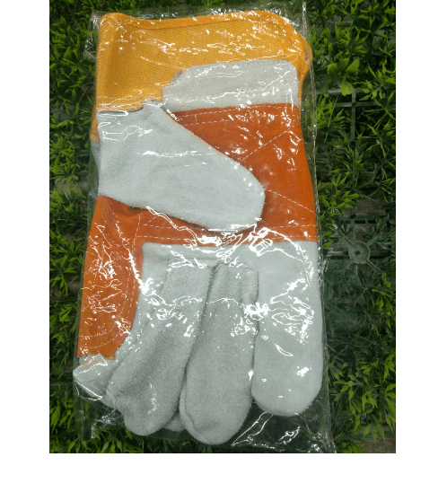 Protx ถุงมือหนัง รุ่น JR-WG012 ขนาด 10.5 นิ้ว สีน้ำตาล-เหลือง