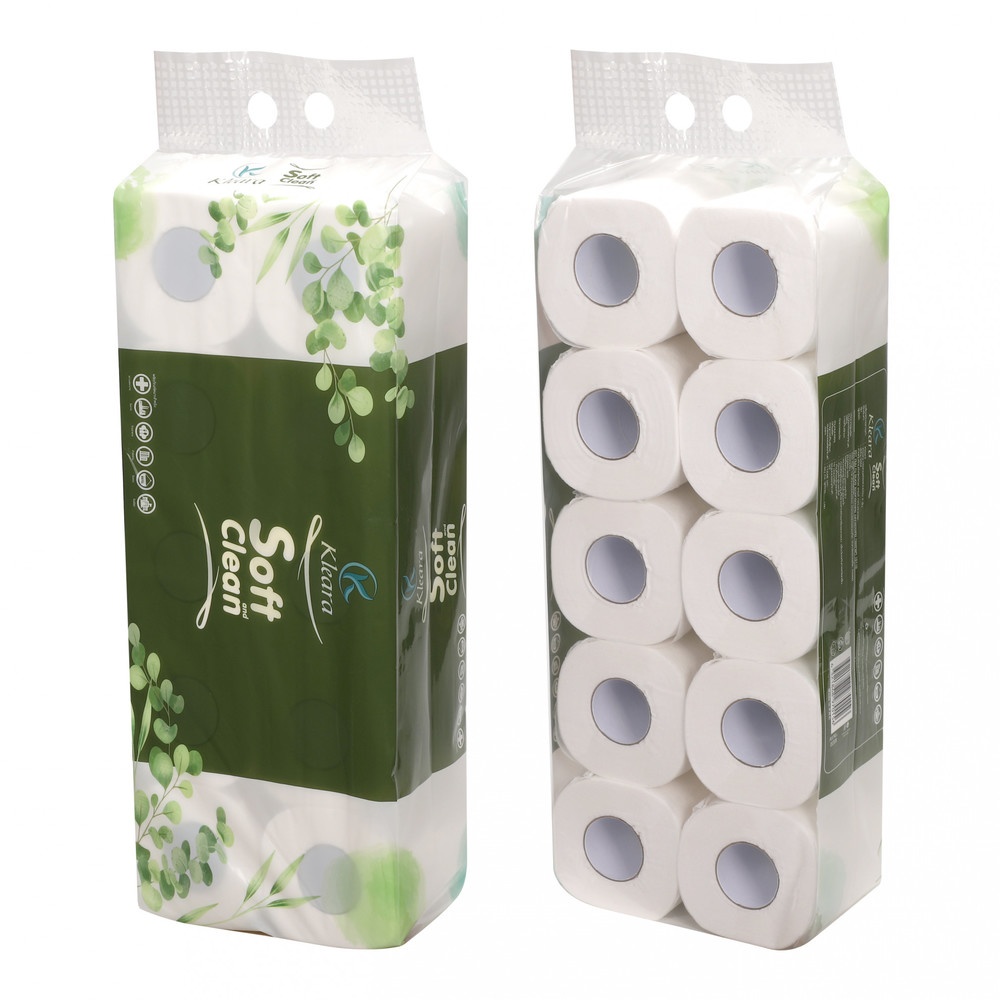 KLEARA กระดาษชำระแบบม้วน 4 ชั้น รุ่น JMix-20M บรรจุ 10 ม้วน/แพ็ค