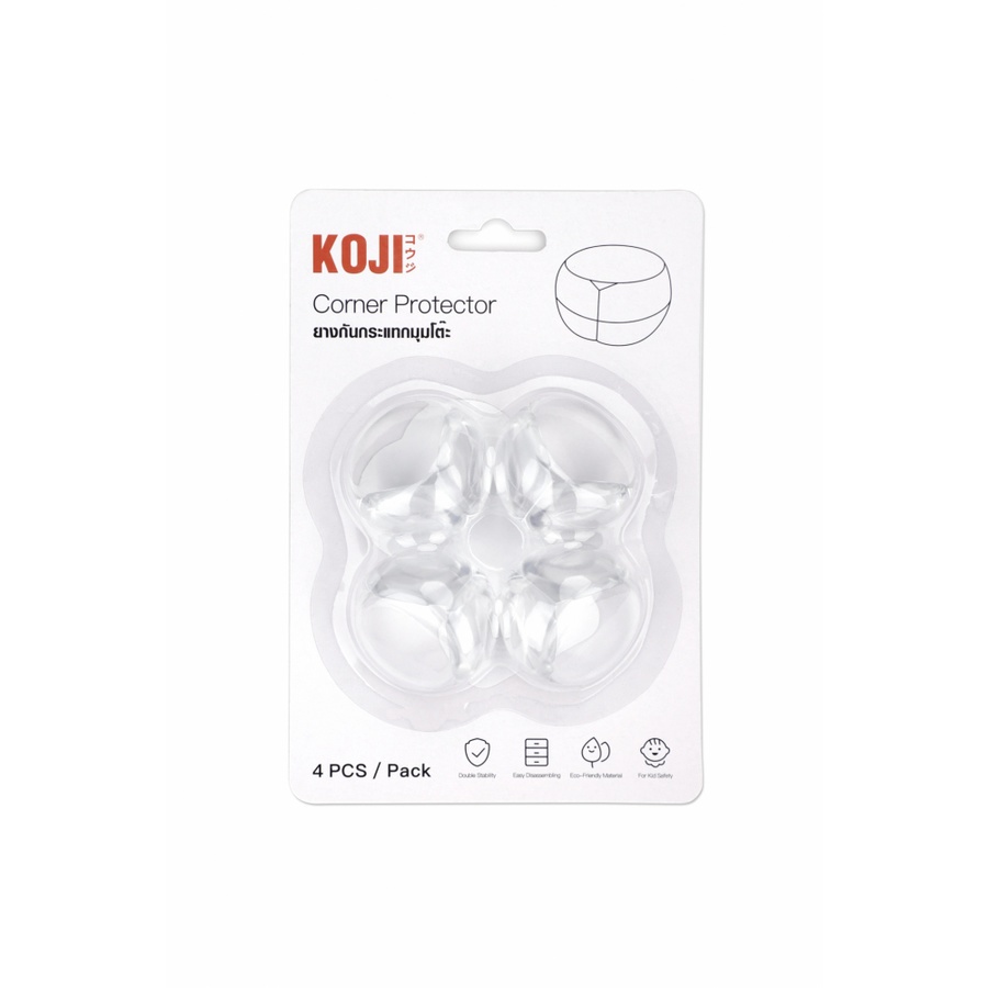 KOJI DIY ยางกันกระแทกมุมโต๊ะ 2FFH013 สีใส