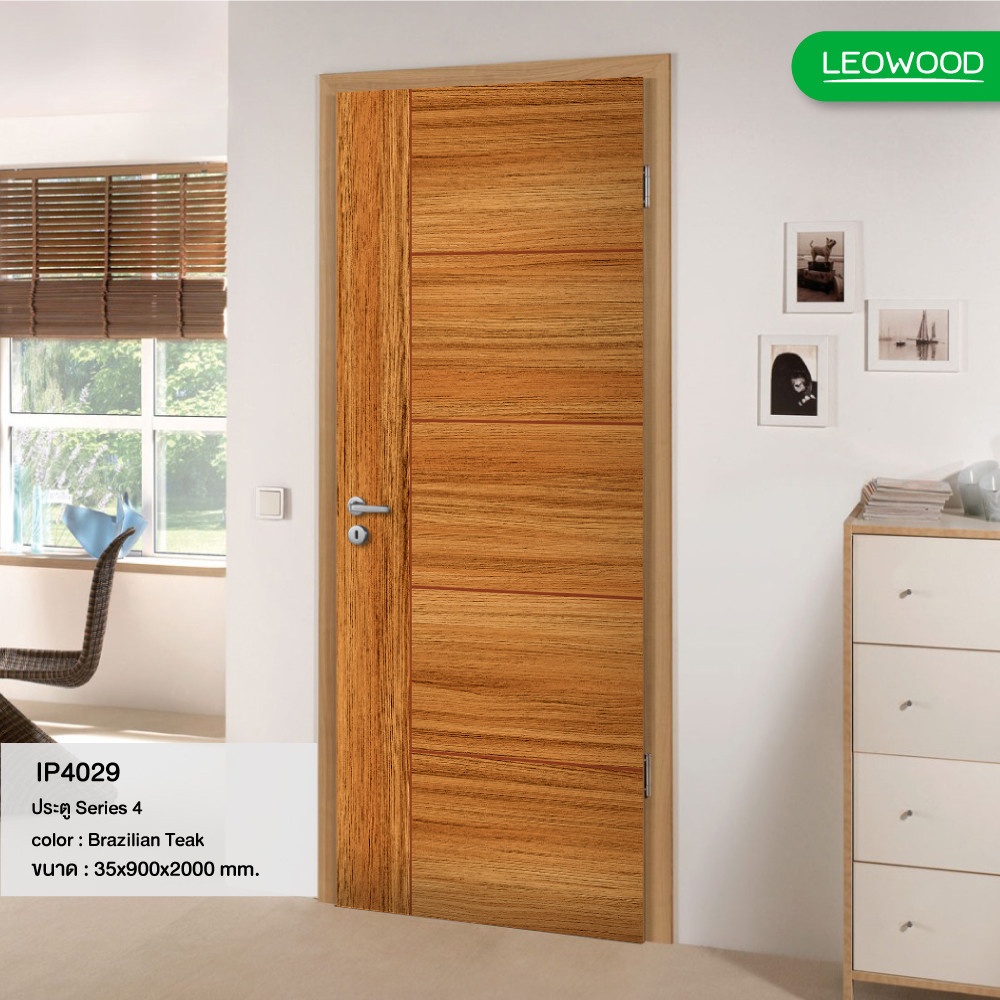 ประตู ไอดอร์ DIZZ469ซีรี 4 สี บราวิลเลี่ยนทีค 3.4x90x200