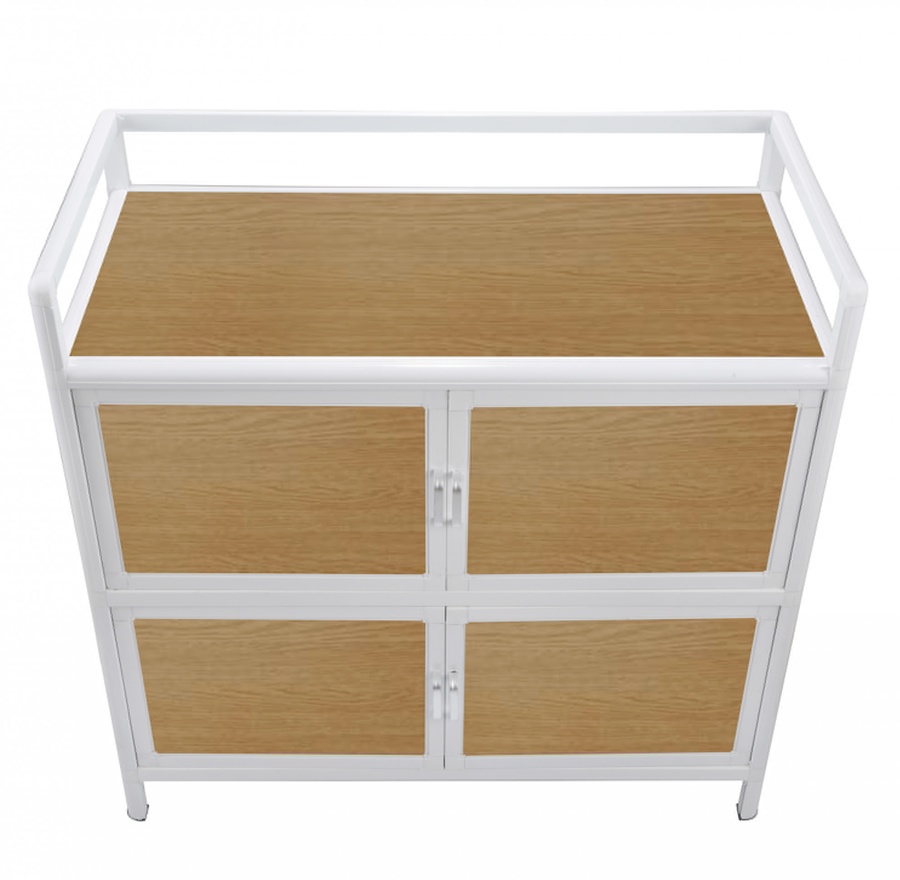 CROWN ตู้อเนกประสงค์ในครัว ขนาด 79x40x75 ซม. WOODY สีน้ำตาล