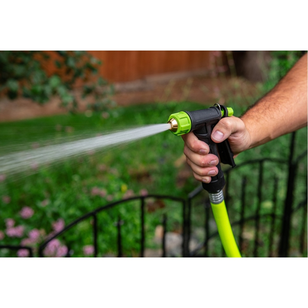 Tree O Plus ปืนฉีดน้ำอลูมิเนียมหุ้มพลาสติกปรับ2รูปแบบ รุ่นGLB-623014-0 สีเขียวดำ