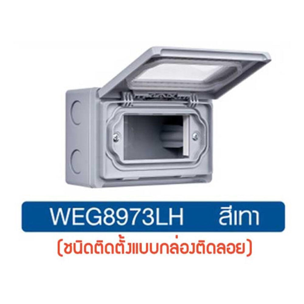 Panasonic ฝากันน้ำแนวนอน (แบบลอย) WEG 8973LH สีเทา