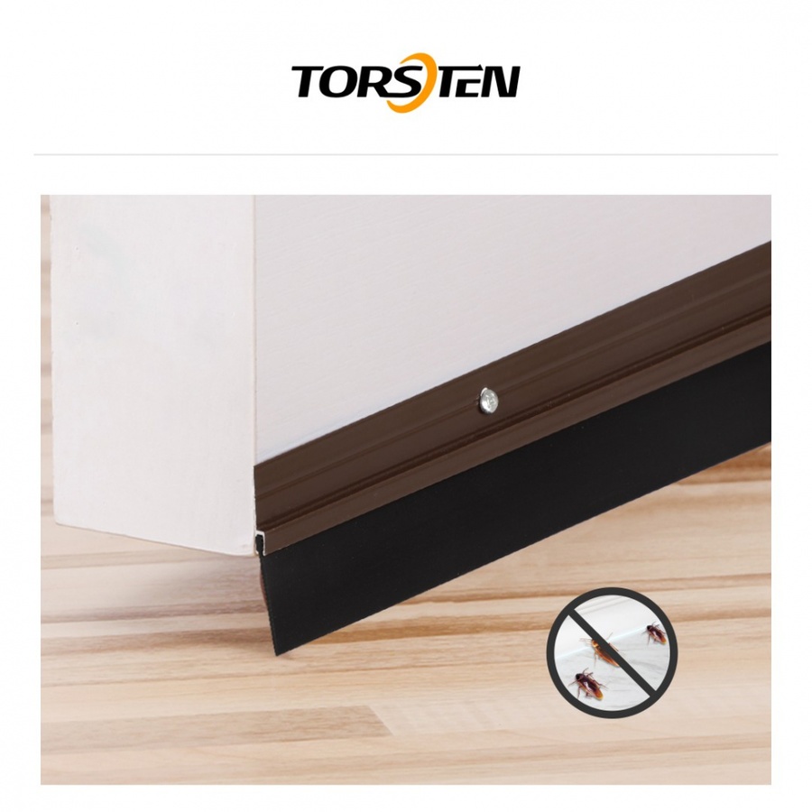 TORSTEN เส้นกันแมลงอะลูมิเนียม แถบยาง รุ่น KZT057-BN 80ซม. สีน้ำตาล