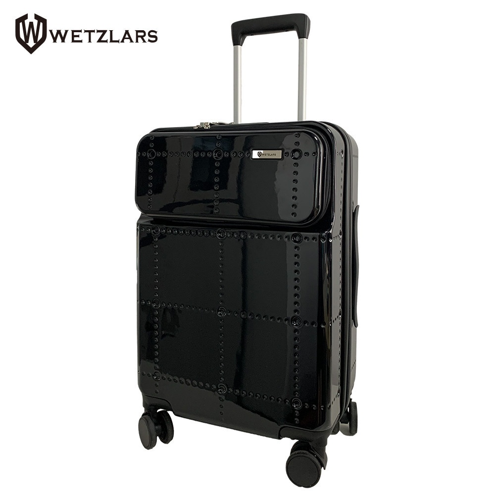 WETZLARS กระเป๋าเดินทาง ขนาด 20 นิ้ว พร้อมช่องใส่ของด้านหน้า รุ่น Noele ขนาด 22x34x54 ซม. สีดำ