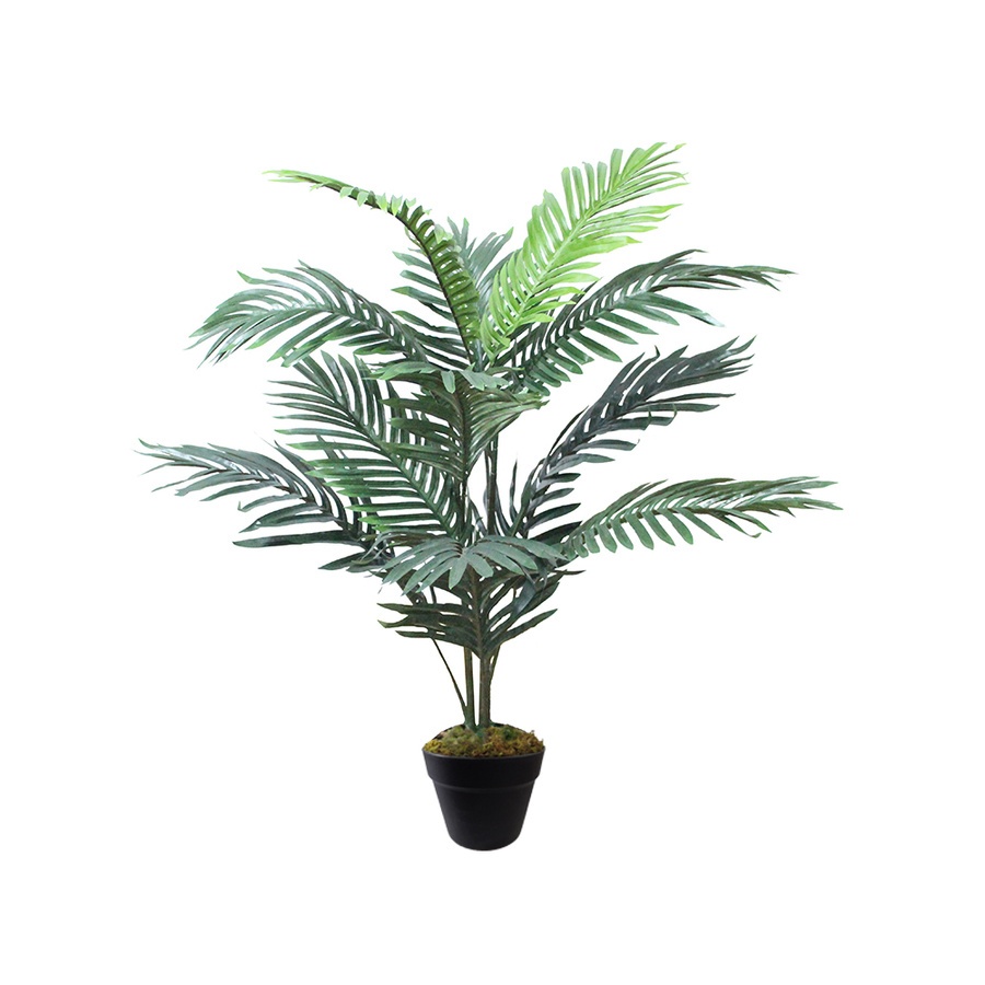 Tree O ต้นปาล์ม ประดิษฐ์ สูง90ซม. 11ใบ พร้อมกระถาง รุ่น JWTL014 สีเขียว