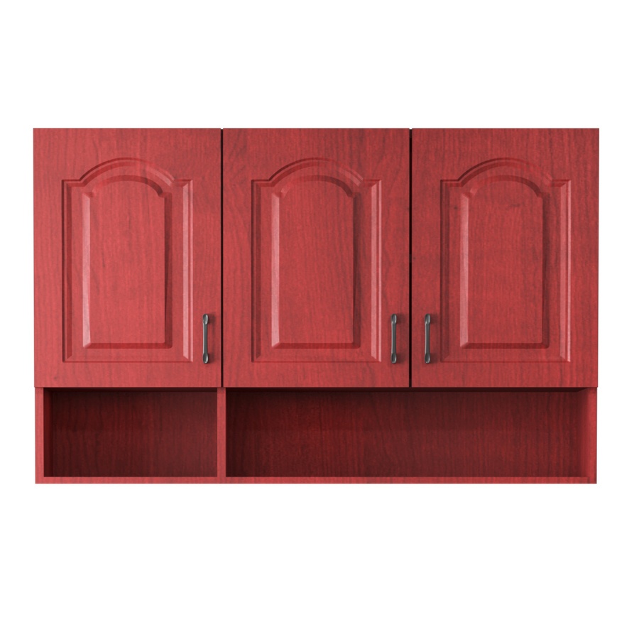 CLOSE ตู้แขวนพร้อมชั้นวางของ 120×30×80 ซม. MADERA สีสักแดง