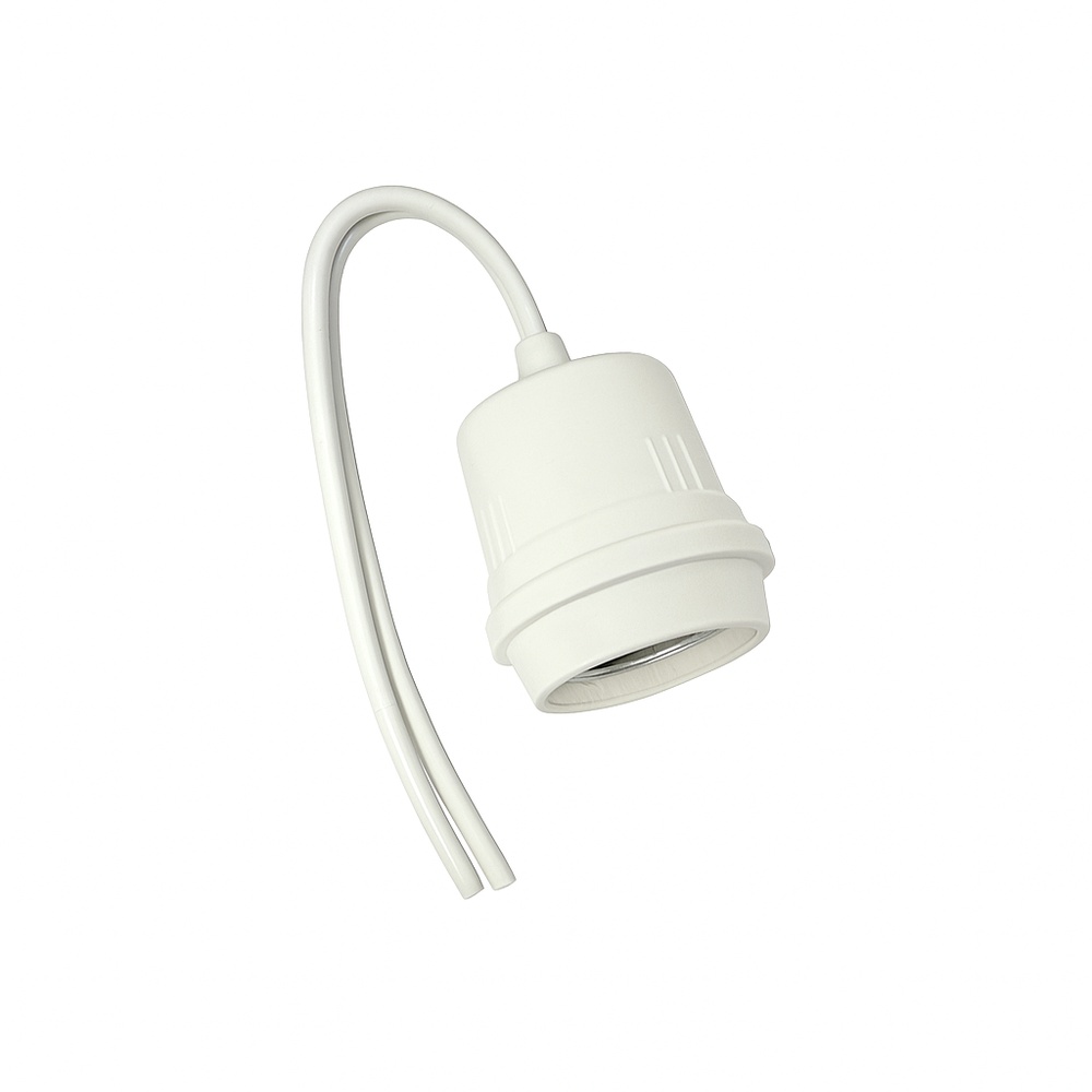V.E.G. ขั้วหลอดไฟ E-27 รุ่น R028B (ขั้วกันน้ำ) สีขาว